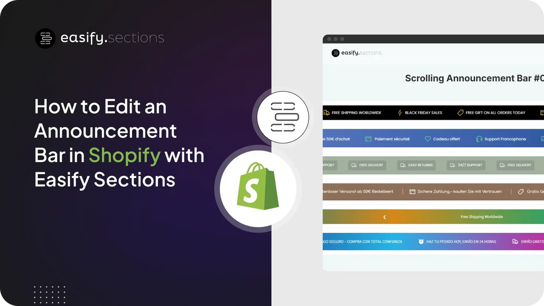  Announcement Bar in Shopify 