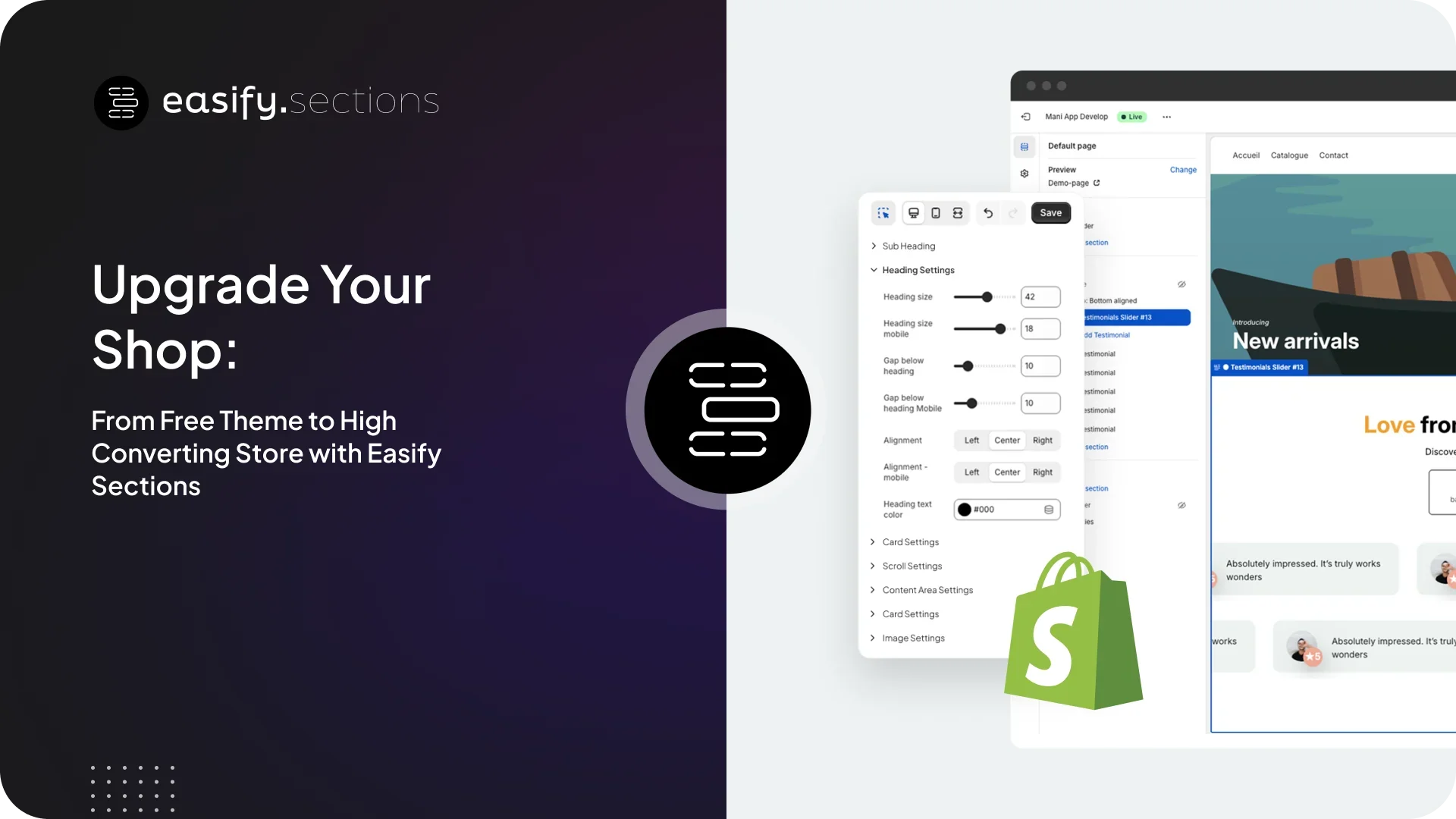 Upgrade Your Shop: From Free Theme to High Converting Store with Easify Sections