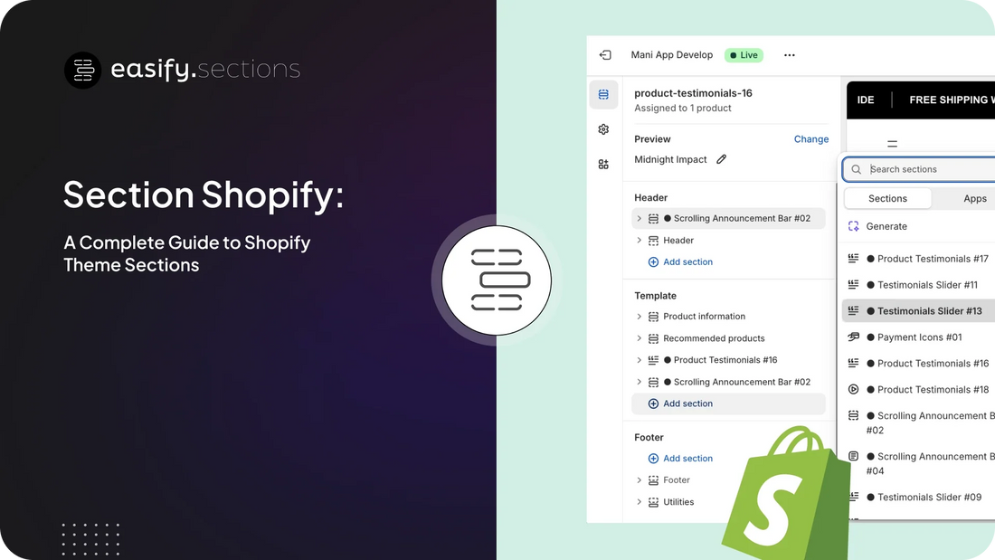 Section Shopify: A Complete Guide to Shopify Theme Sections